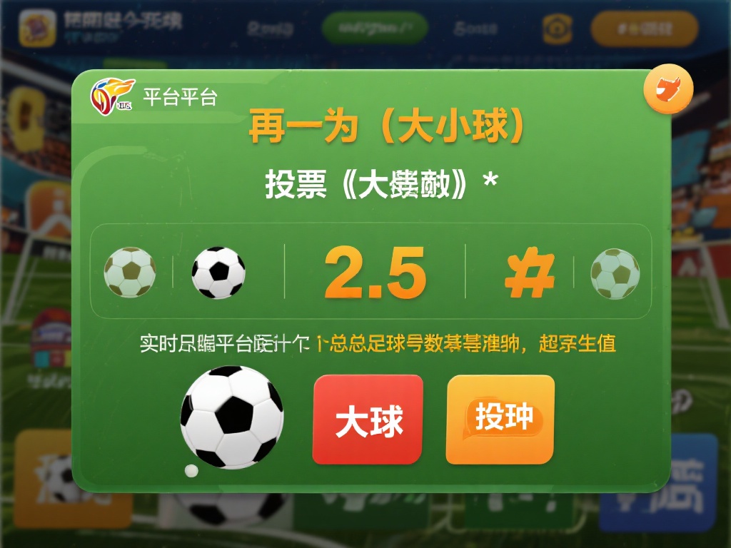 再比如“大小球”投注，平台会设定一个总进球数的基准