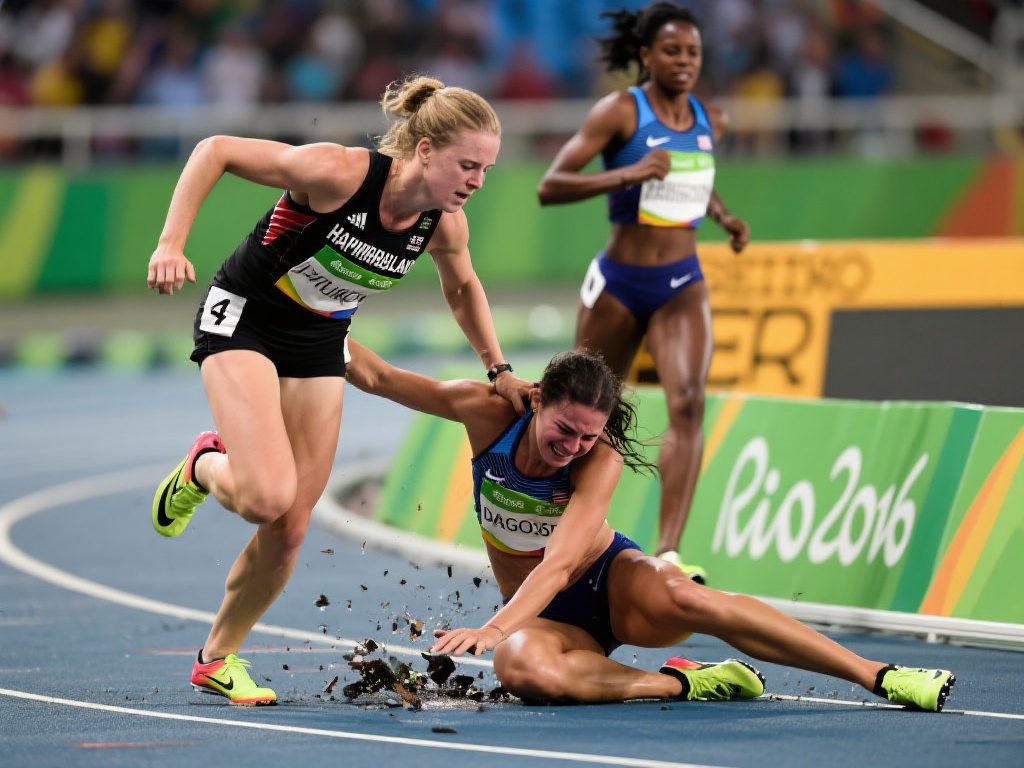 奥运赛场上，竞争与友谊往往并存。2016年里约奥运